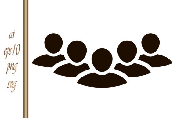 Download Social Icon People Network Stencil Vecto - Work Collection