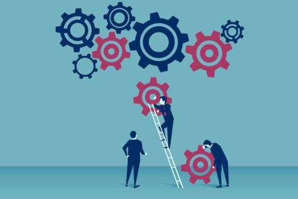 Download Business Teamwork Illustration Concept. - Work Collection