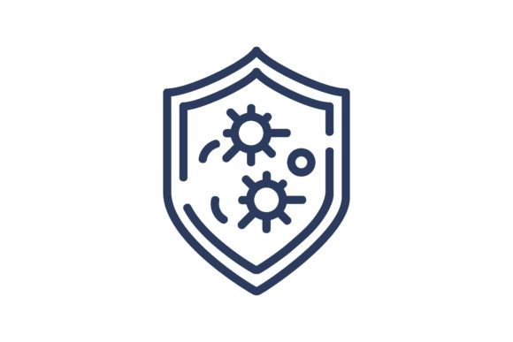 Download Antivirus Protection Thin Line Icon. Flu - Virus Collection