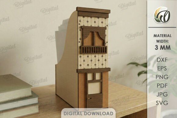 Download House Office Organizer Laser Cut - House Collection