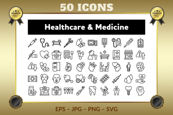 Download Healthcare &amp; Medicine Outline Icons - Healthcare Collection