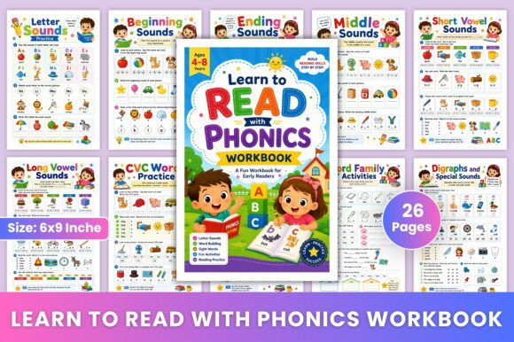 Download Learn to Read with Phonics Workbook - Work Collection