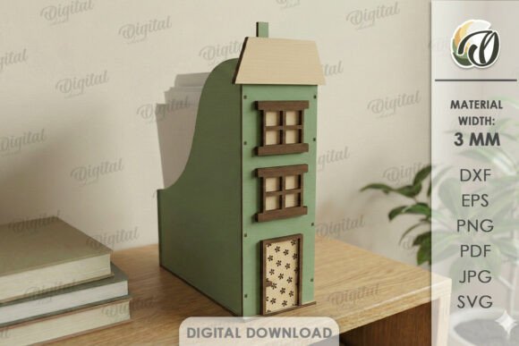 Download House Office Organizer Laser Cut - House Collection