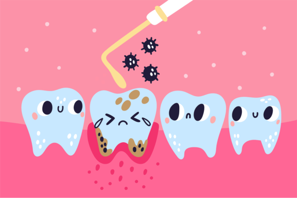 Download Cute Teeth Hygiene. Funny Dental Charact - Hygiene Collection