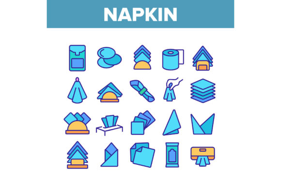 Download Napkin Hygiene Paper Collection Icons - Hygiene Collection