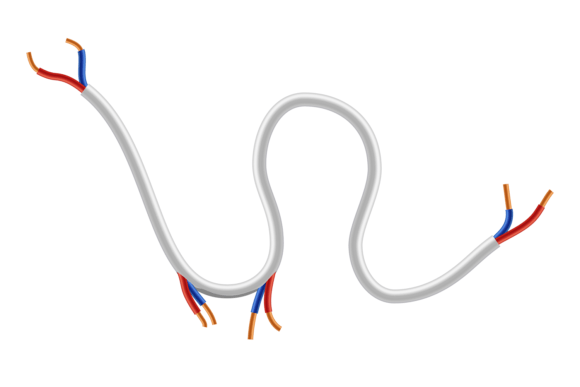 Download Electric Network Damage. Torn Cable. Rea - Work Collection