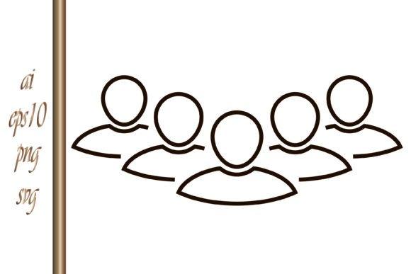 Download Social Icon People Network Sketch Vector - Work Collection